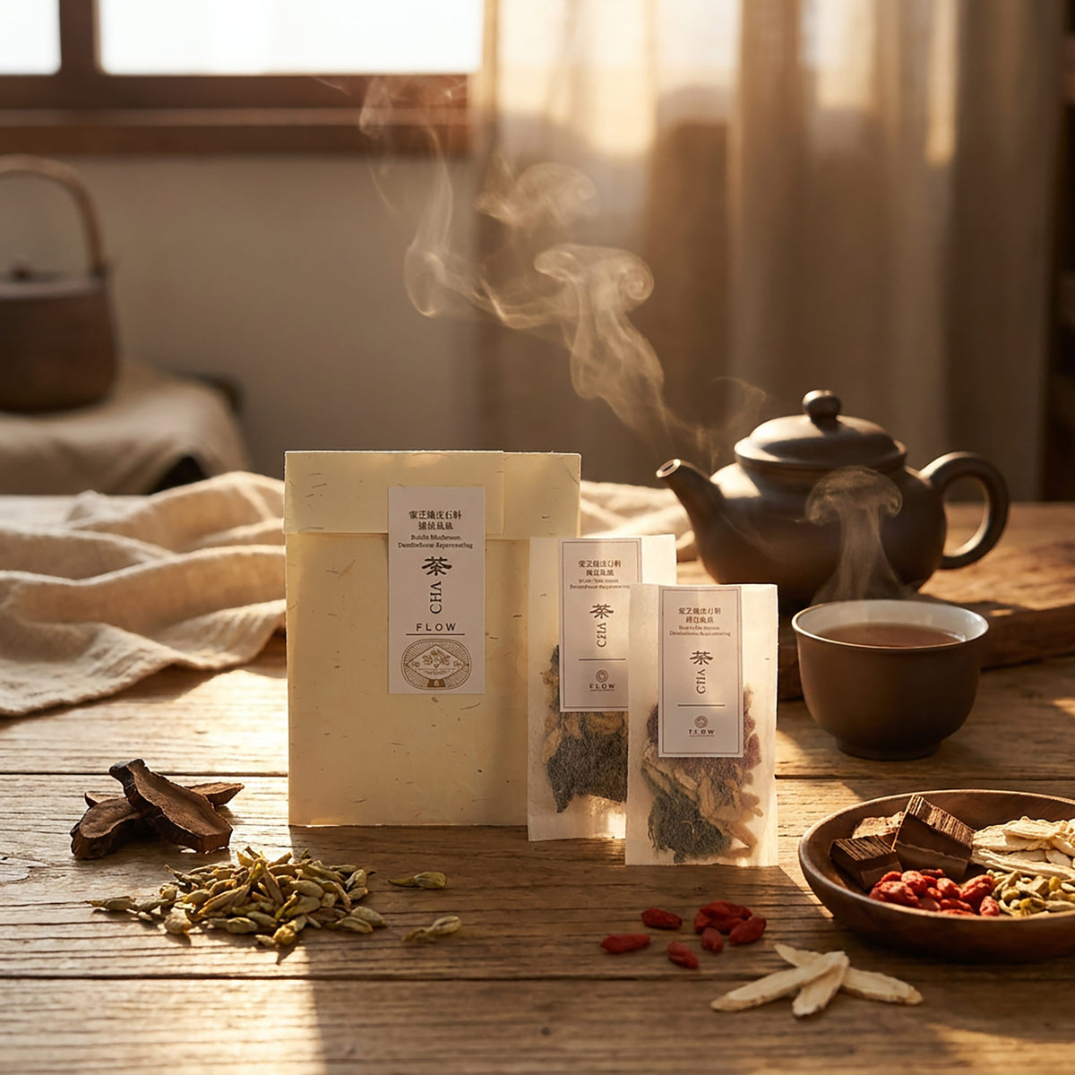 靈芝鐵皮石斛補益氣血茶