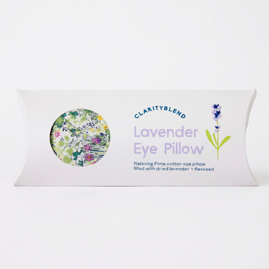 CLARITYBLEND 薰衣草亞麻籽眼枕（花草圖案)