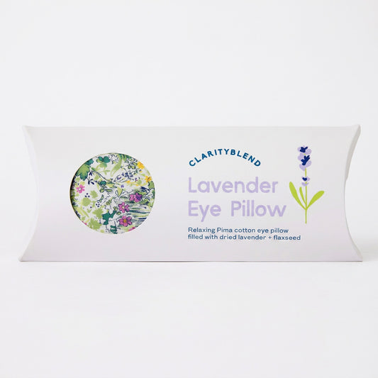 CLARITYBLEND 薰衣草亞麻籽眼枕（花草圖案)